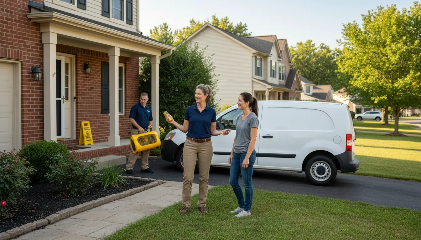 Residential water damage restoration in Waterloo, NE